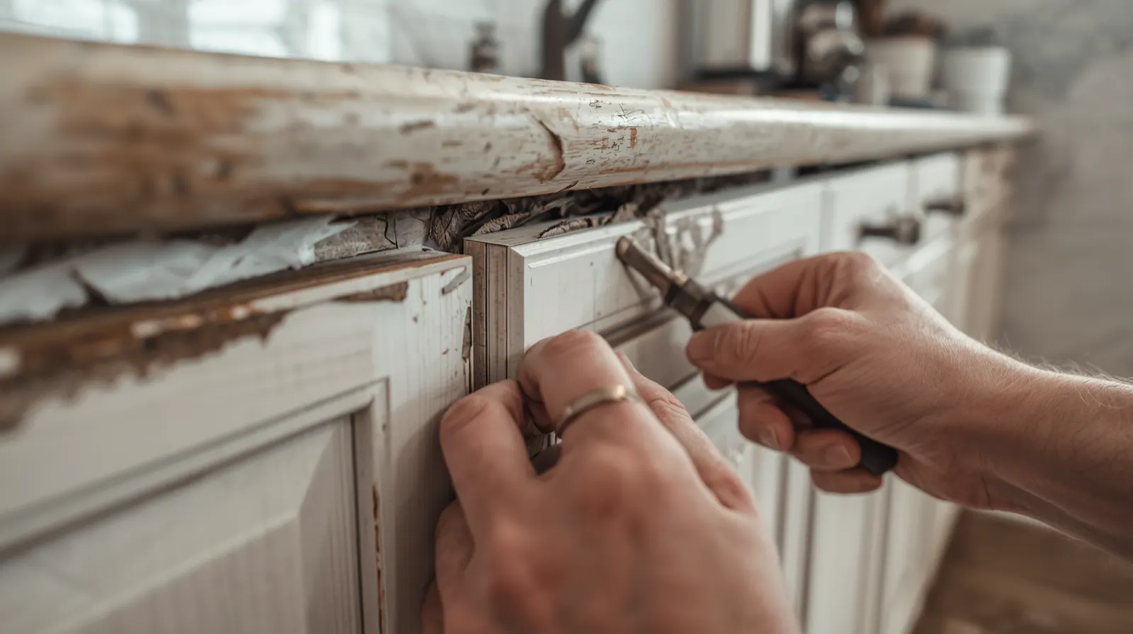 Peeling Cabinet Doors
